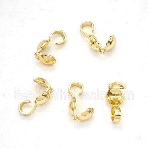 Copper Beadtips For Ballchain Gold Plated