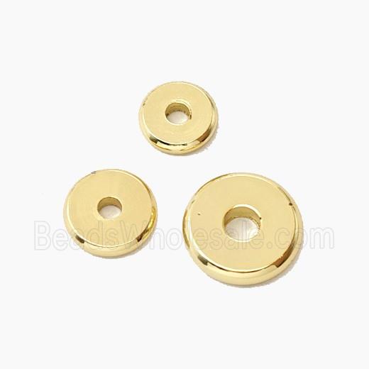 Copper Heishi Spacer Beads Gold Plated