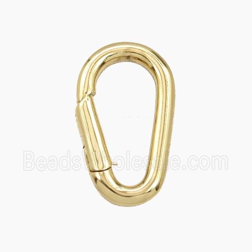 Copper Carabiner Clasp Gold Plated