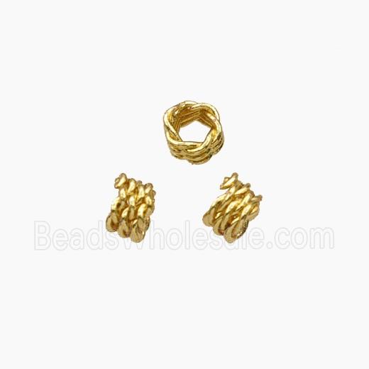 Copper Bead, Gold Plated