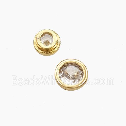 White Cubic Zirconia Star Beads Prong-Set No-Hole
