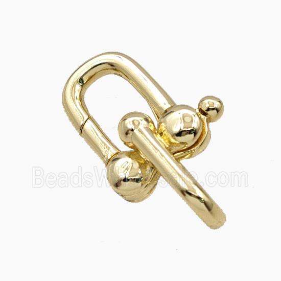 Copper Carabiner Clasp Gold Plated
