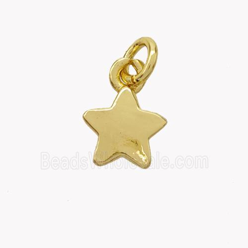 Copper Star Pendant Gold Plated