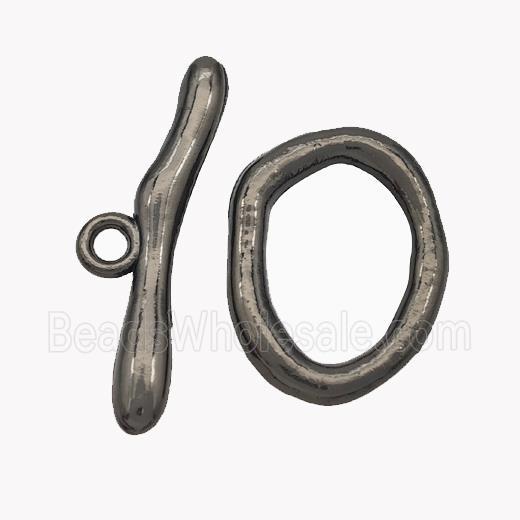 Copper Toggle Clasp Black Plated