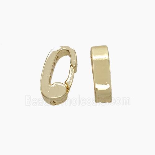 Copper Carabiner Clasp Gold Plated