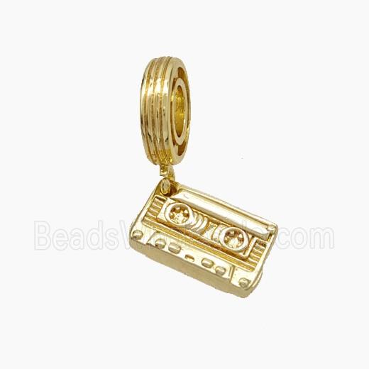 Tape Charms Copper Pendant Gold Plated