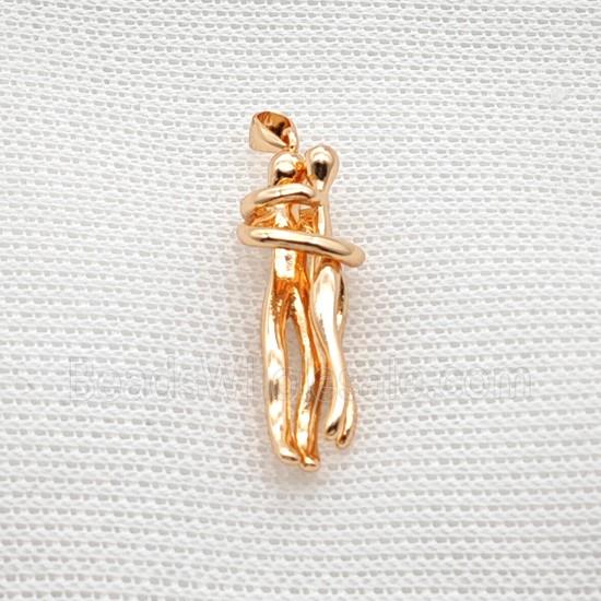 Copper Couple Pendant Rose Gold