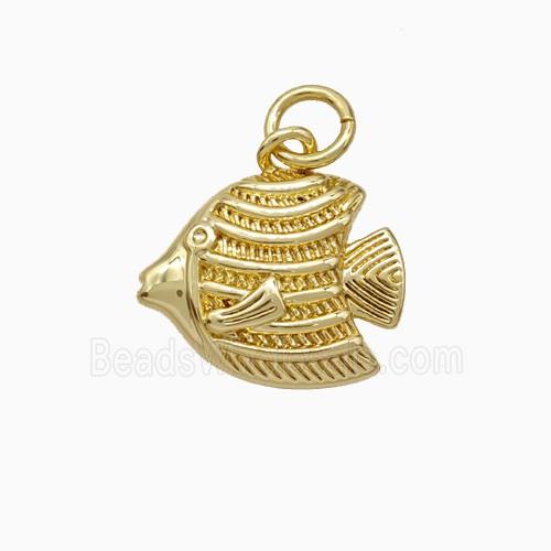 Copper Seafish Pendant Gold Plated
