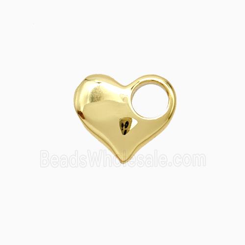 Copper Heart Pendant Gold Plated