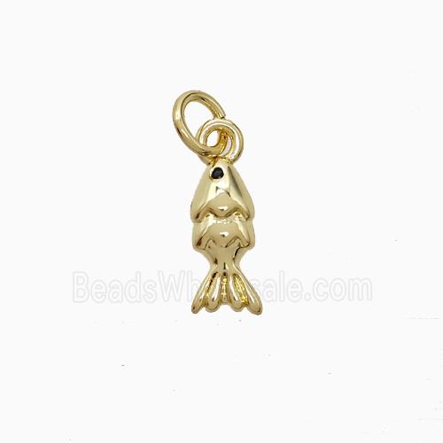 Copper Fish Pendant Gold Plated