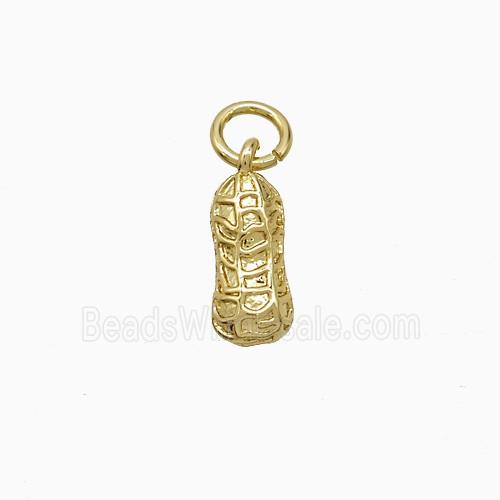 Copper Peanut Pendant Gold Plated
