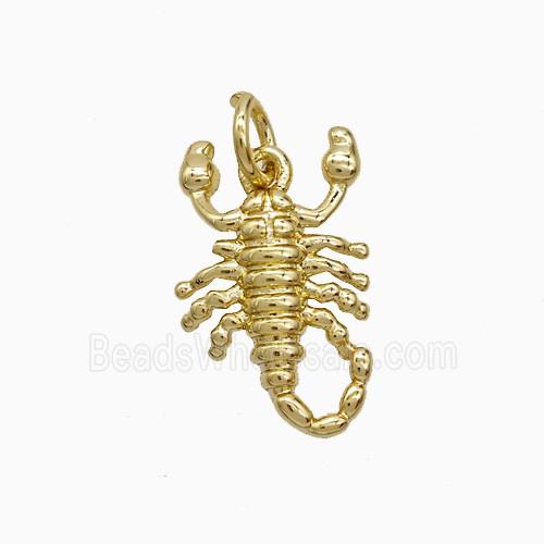 Copper Scorpion Pendnat Gold Plated