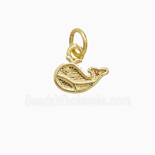 Copper Dolphin Pendant 18K Gold Plated