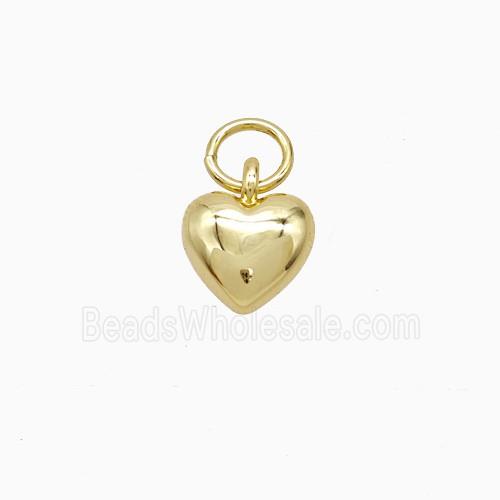 Copper Heart Pendant 18K Gold Plated