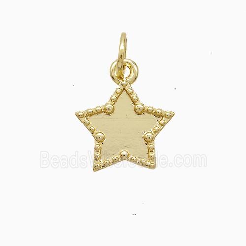 Copper Star Pendant 18K Gold Plated