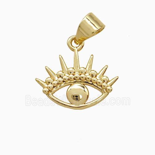 Copper Eye Pendant 18K Gold Plated