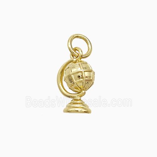 Copper Globe Pendant Gold Plated