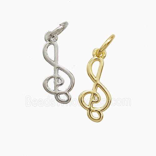 Musical Note Symbols Copper Pendant Mixed