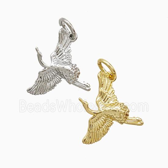 Copper Crane Pendant Birds Mixed
