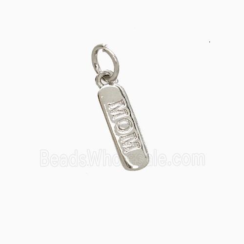 Copper Pendant Pave Zircon, Gold Plated