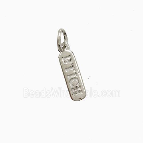 Copper Pendant Pave Zircon, Gold Plated