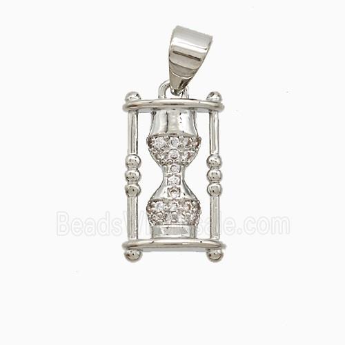 Copper Pendant Pave Zircon, Gold Plated