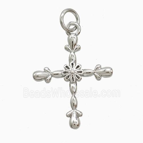 Copper Pendant Pave Zircon, Gold Plated