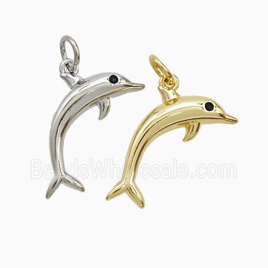 Copper Pendant Pave Zircon, Gold Plated
