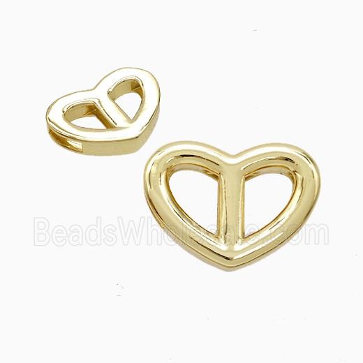 Copper Pendant Pave Zircon, Gold Plated