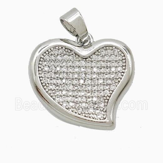 Copper Pendant Pave Zircon, Gold Plated