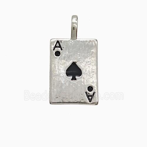 Enamel Copper Pendant, Gold Plated