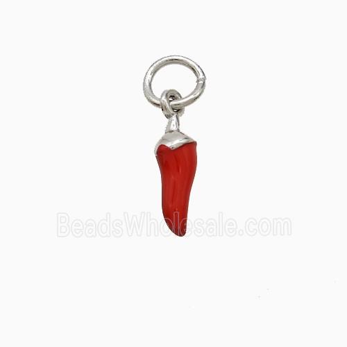Enamel Copper Pendant, Gold Plated