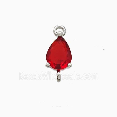 Copper Pendant Pave Zircon, Gold Plated