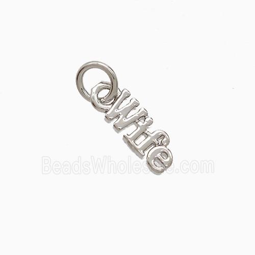 Copper Pendant Pave Zircon, Gold Plated