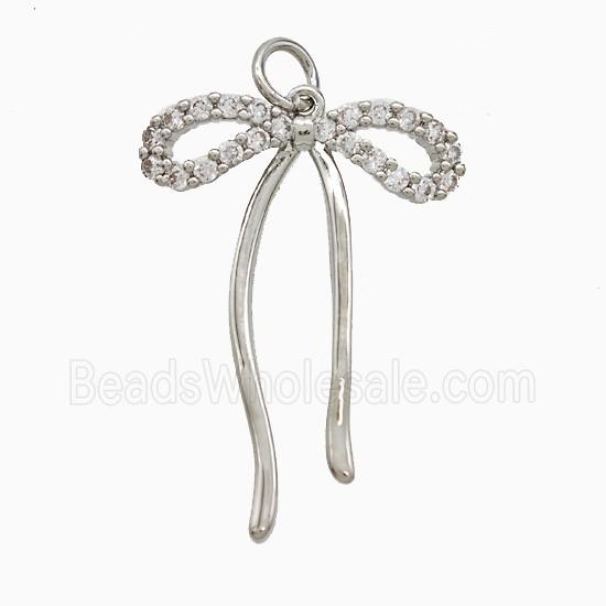 Copper Pendant Pave Zircon, Gold Plated