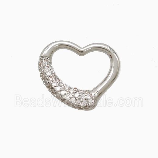 Copper Pendant Pave Zircon, Gold Plated