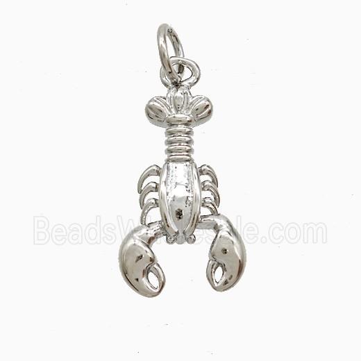 Copper Pendant Pave Zircon, Gold Plated