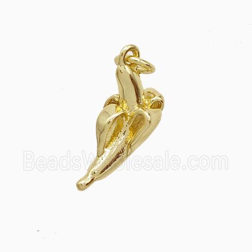 Copper Pendant Pave Zircon, Gold Plated