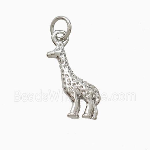 Copper Pendant Pave Zircon, Gold Plated