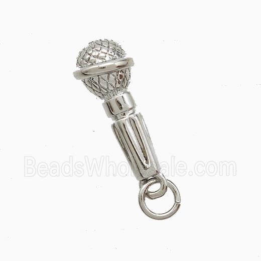 Copper Pendant Pave Zircon, Gold Plated
