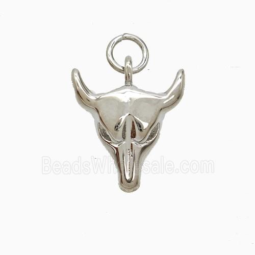 Copper Pendant Pave Zircon, Gold Plated