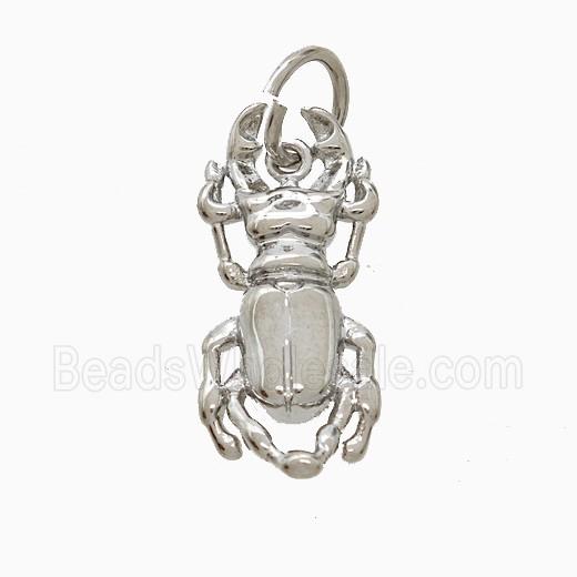 Copper Pendant Pave Zircon, Gold Plated