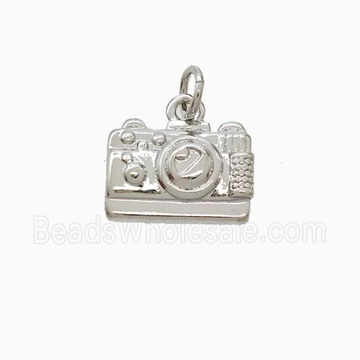 Copper Pendant Pave Zircon, Gold Plated