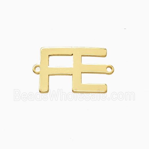 Stainless Steel connector, Gold Plated