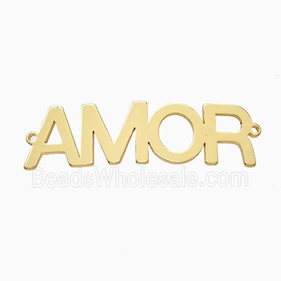 Stainless Steel connector, Gold Plated
