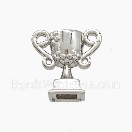 Copper Trophy Cup Pendant Platinum Plated