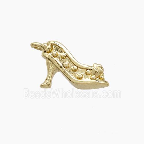 Copper Shoes Pendant Gold Plated