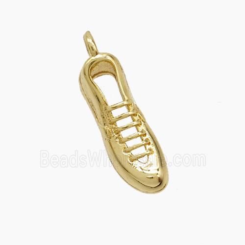 Copper Shoes Pendant Gold Plated