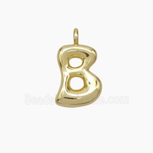 Copper Letter-B Pendant Gold Plated