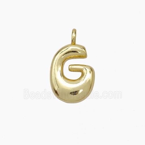 Copper Letter-G Pendant Gold Plated
